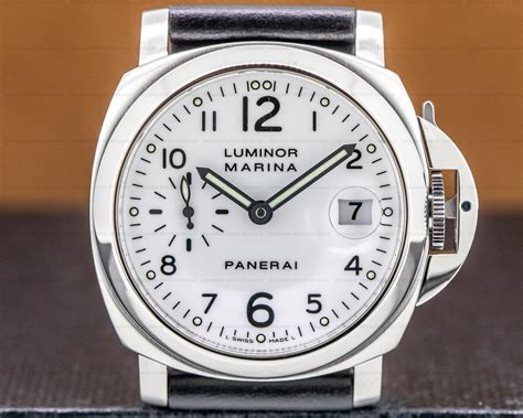 panerai 40mm|panerai 40mm white dial.